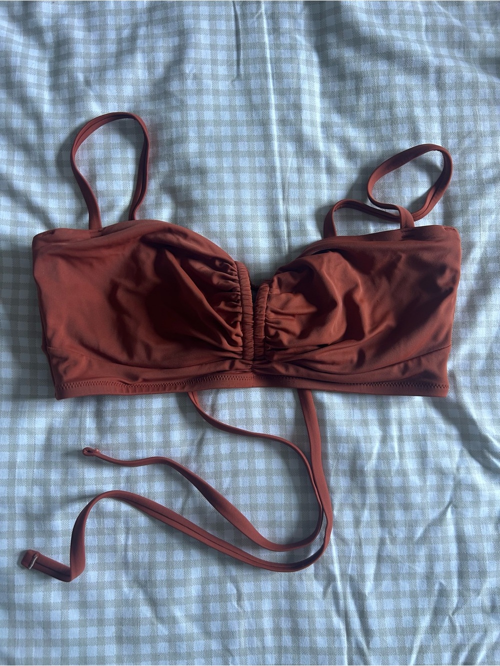 Shade & Shore Rust Tie-String Bikini Set - Picture 5 of 7